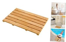 New ListingBath Mat for Luxury Shower - Non-Slip Bamboo Sturdy Water Proof Bathroom Carpet