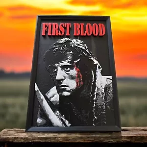 Rambo First Blood MAGNET 2"x3" Refrigerator Locker Movie Poster 3d Printed - Picture 1 of 1