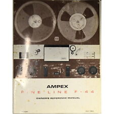 Vintage Ampex F-44 Reel To Reel Recorders Manual and Pamphlet July 1963