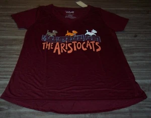 WOMEN'S TEEN Walt Disney THE ARISTOCATS T-shirt LARGE NEW w/ TAG - Picture 1 of 3
