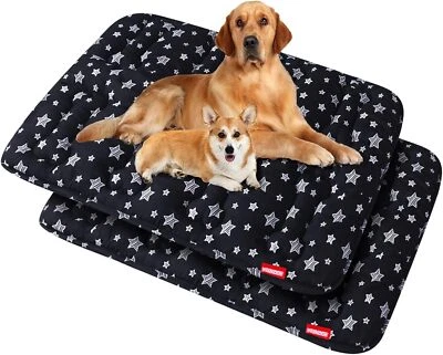 Dog Crate Mat Soft Dog Bed Mat Machine Washable Kennel Pad Anti-Slip Multi-Size - Image 1 of 4