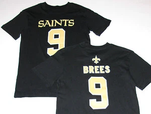 New Orleans Saints T-Shirt #9 Brees Boy's size Medium or Large, NWT - Picture 1 of 1