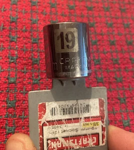 Enchufe vintage Craftsman 19 mm 34651 3/8"" unidad EE. UU. 🇺🇸 NOS fácil de leer - Imagen 1 de 6