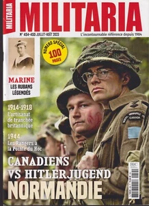 MILITARIA N°454 455 CANADIEN vs HITERJUGEND / RUBANS MARINE / POINTE DU HOC 1944 - Picture 1 of 2