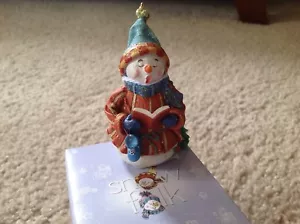 Snowfolk collectable snowman Figure: Tyler Tenor- Comfort and Joy - Picture 1 of 4
