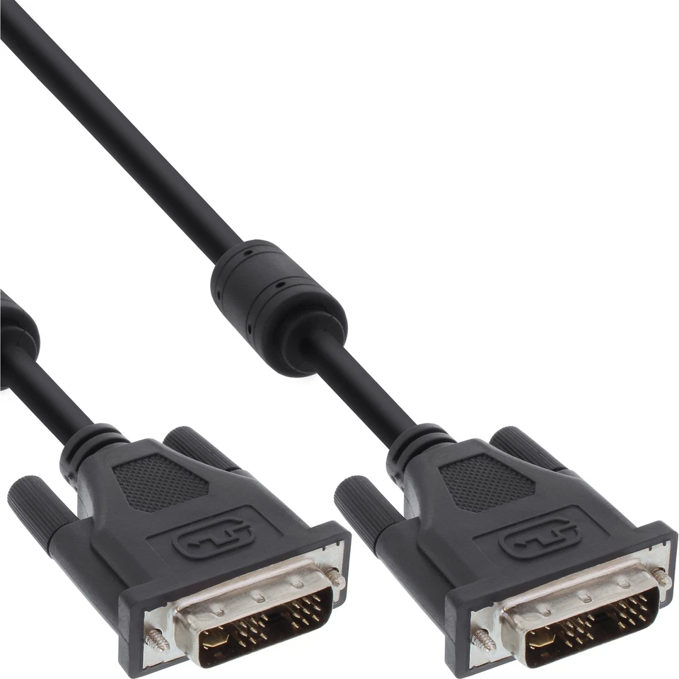 InLine® DVI-I Kabel, digital/analog, 24+5 Stecker / Stecker, Dual Link, 3m - Bild 1 von 1