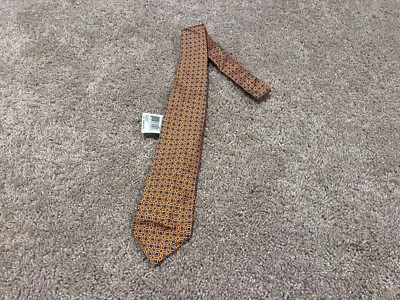 Polo Ralph Lauren naranja púrpura geométrico Halloween seda hecha a mano corbata para el cuello RL67 Foto 1 de 3