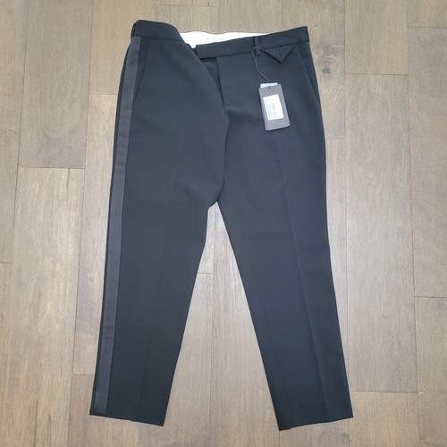 Pantaloni pantaloni eleganti cropped skinny neri Bottega Veneta nuovi con etichette taglia 8 M