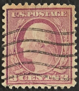 US STAMP 1917 SCOTT #501, 3C WASHINGTON F/VF USED - Picture 1 of 4