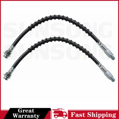 For Ford Mustang II 1974 1975 1976 1977 1978 2x Front Brake Hydraulic Hose - Image 1 of 4