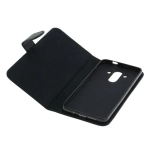 Book Case Etui Handytasche Tasche Hülle f. Huawei Mate 10 Pro (Schwarz) - Picture 1 of 3