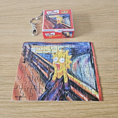 Les Simpson Lisa Scream Puzzle 60 Pièces Porte-clés Boîte Complet Fun 4 Tous - Photo 1/4