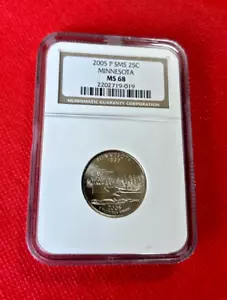 2005 P SMS QUARTER MINNESOTA NGC MS 68 - Picture 1 of 2