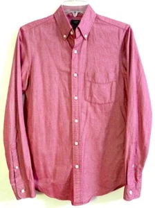 J.Crew Dark Red Slim Fit Oxford Button-Up Shirt size XS - Picture 1 of 14