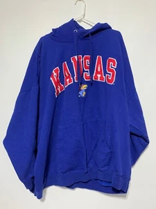 Old Varsity Brand Men Size 5X Blue Kansas KU Jayhawks Sweatshirt - Picture 1 of 6