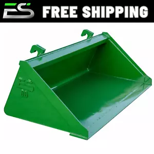 66" JOHN DEERE SMOOTH BUCKET LOW PROFILE JOHN DEERE QUICK ATTACH - FREE SHIPPING - Picture 1 of 7