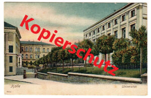 Ansichtskarte „Halle, Universität“, gelaufen 1908