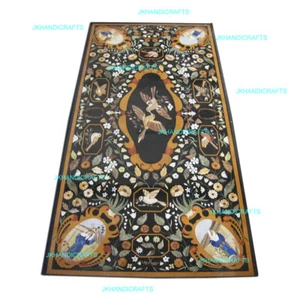 6' X 3' Marble Dining Conference Table Top pietra Dura Art Restaurant & Bar - Picture 1 of 1