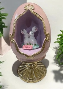 9” Easter Bunnies And Easter Egg Decor - Picture 1 of 8