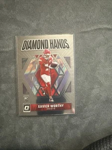 Donruss 2024 Optic - Xavier Worthy Diamond Hands Insert #5 (RC) - Picture 1 of 2