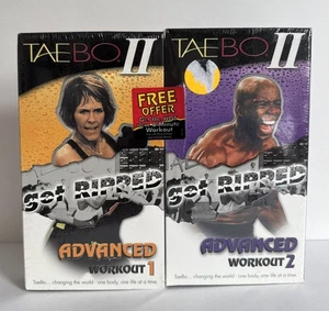 Tae Bo II - Get Ripped - Advanced Workout 2 VHS exercise body toning shaping NEW - Picture 1 of 3