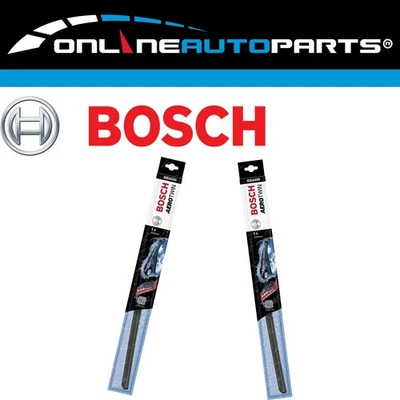 Front Pair Bosch Aerotwin Windscreen Wiper Blades for Porsche Boxster 986 97~04 - Image 1 of 4