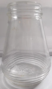 REPLACEMENT Federal Tool Corp Glass Syrup Dispenser Ribbed Flower Embossed Botom - Picture 1 of 8