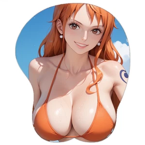 Nami One Piece 3D Boobs Mouse Pad Anime Ergonomic - Afbeelding 1 van 1