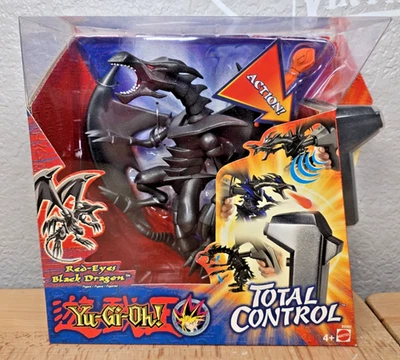 2003 Selado Vintage Mattel Yu-Gi-Oh! Boneco Total Control Red-Eyes Black Dragon - Imagem 1 de 4