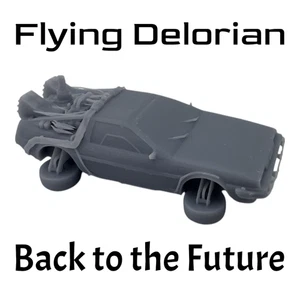 Flying - Back to the Future Delorean -Wheels Up - HO Scale - Gray - Picture 1 of 2