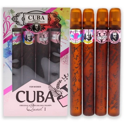 Cuba Quad I de Cuba para mujer - Juego de regalo de 4 piezas Foto 1 de 4