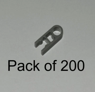 (100) Lote de piezas/piezas de conectores de extremo único grises K'nex de 1 posición con agujero KNEX Foto 1 de 2