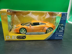 🌟JADA TOYS- LAMBORGHINI GALLARDO "DUB CITY" 1:24 SCALE DIECAST-ORANGE Bad Box - Picture 1 of 13