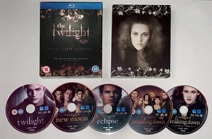 The Twilight Saga Complete Collection Blu-ray UK New Moon Eclipse Breaking Dawn - Picture 1 of 2