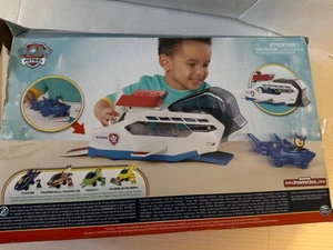 Paw Patrol Aqua Pups Wal Patroller Teamfahrzeug mit Verfolgungsjagd Actionfigur Spielzeug - Bild 1 von 4