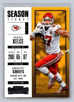 2017 Panini Contenders #68 Travis Kelce - Image 1 of 2