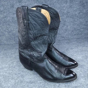 Vintage Nocona Cowboy Boots Mens Size 12 D Leather Western Pointed Toe Made USA - Picture 1 of 22