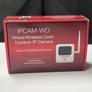 NEW! Honeywell iPCAM-WO Color IP Wireless Outdoor Security Camera White IP65 - Picture 1 of 6