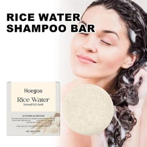 Rice Water Shampoo Bar Soap for Hair&Strengthening,Anti Hair Loss Hair Reg C8M7 - Picture 1 of 16