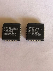 FPGA Configuration EEPROM Memory AT17LV512-10JC  Microchip technology 2pcs HU41 - Picture 1 of 1