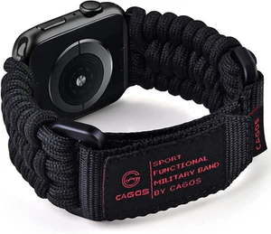 Rugged Apple Watch Band Ultra 49Mm 45Mm 44Mm 42Mm Survival Paracord Nylon Strap - Picture 1 of 18