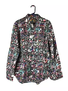 Camisa ROBERT GRAHAM Para Hombre Estampado L Cuadros Nueva Sin Etiquetas Puño Abatible India Algodón Ropa de Club - Imagen 1 de 8