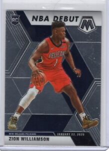 2019-2020 Mosaic Zion Williamson NBA Debut #269 New Orleans Pelicans Rookie RC