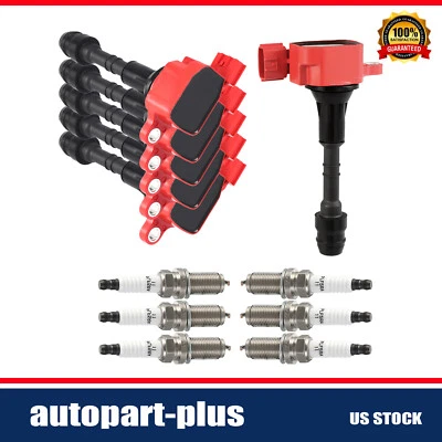 6 bobinas de encendido con bujía para Nissan Altima Máxima Quest Murano 3,5 L UF349 Foto 1 de 4