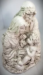 Abbey Press Natività JOSEPH MARY BABY JESUS ALTO 5" Vintage 1996 CHERYL HARNESS - Foto 1 di 5