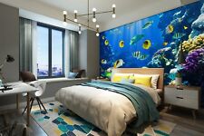 3D Coral Fish N2775 Wallpaper Wall Mural Removable Self-adhesive Sticker Eve