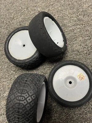 Jconcepts Proline Slick Clay Tires 2wd Buggy Avid Associated Wheels F/R #500 - Image 1 of 4