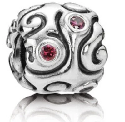 Pandora Charm 925er Sterlingsilber Zirkonia Rot 790548CZR - Bild 1 von 4