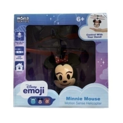 Disney Ultimate Emoji Minnie Mouse Motion Sense UFO Helicopter NEW - Image 1 of 4
