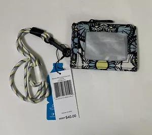 NEW Vera Bradley ReActive RFID Lanyard Card Case - Plaza Medallion - Picture 1 of 3